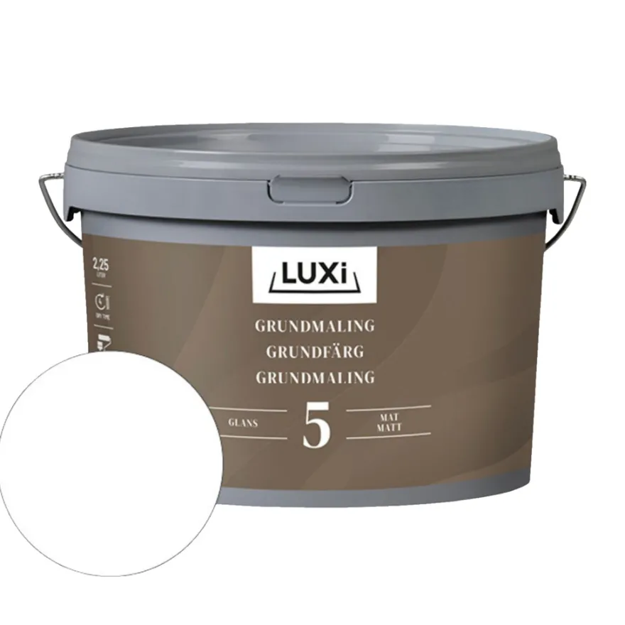 Grunnmaling hvit 2,5 liter - Luxi