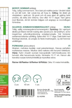 Gulrot, sommer økologisk - Nantaise 2