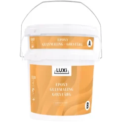 Gulvmaling 2K epoxy lysgrå 4 kg - Luxi