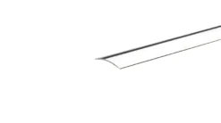 Gulvprofil sølv - 3,2 x 30 mm x 1,8 meter