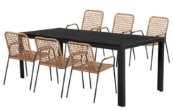 Hagebord Havanna 205 x 90 cm i alu/nonwood - Sunlife®