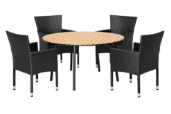 Hagebord Nebraska stål/nonwood Ø150 cm - Sunlife®