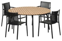 Hagebord Nebraska stål/nonwood Ø150 cm - Sunlife®