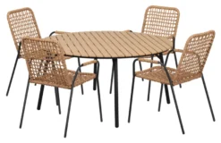 Hagebord Nebraska stål/nonwood Ø150 cm - Sunlife®