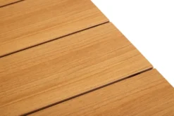 Hagebord Beijing svart/teak 148 x 85 cm - Sunlife®