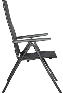 Hagestol Kingston 6 posisjoner svart - Sunlife®