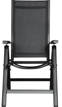 Hagestol Kingston 6 posisjoner svart - Sunlife®