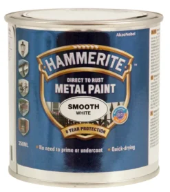Hammerite metallmaling hvit glatt effekt 250 ml