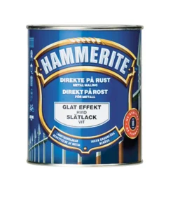 Hammerite metallmaling hvit glatt effekt 750 ml