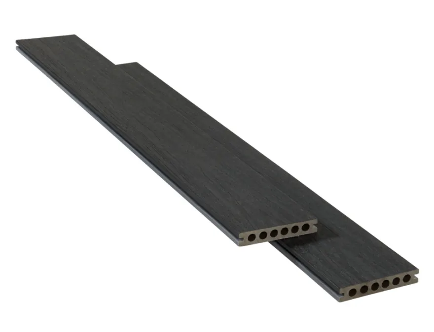 Heimdal terrassebord kompositt svart/grå 22x130x4000 mm