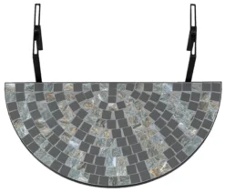 Hengende balkongbord Rom mosaikk 70 x 36 cm - Sunlife®