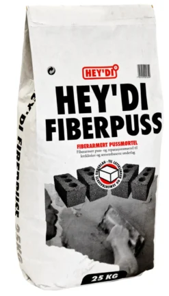 Hey'di Fiberpuss mørtel 20 kg