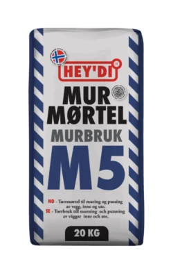 Hey'di Mur- og pussmørtel M5 20 kg