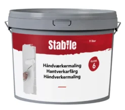 Håndverkermaling glans 6 motehvit 10 liter - Stabile