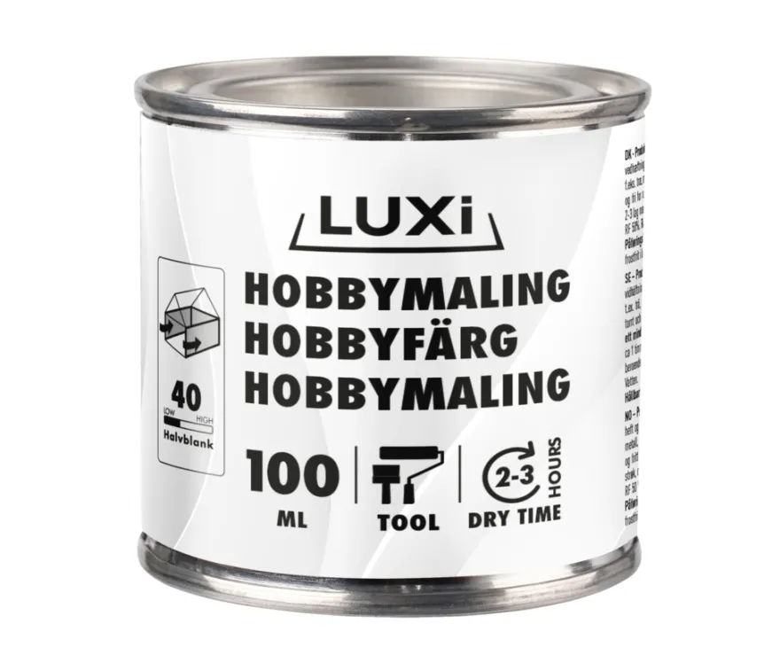 Hobbymaling gull 100 ml - Luxi