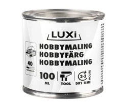 Hobbymaling hvit 100 ml - Luxi