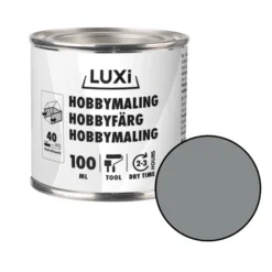 Hobbymaling sølv 100 ml - Luxi