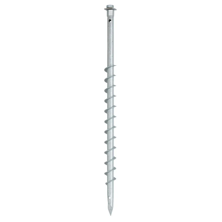 HORTUS jordskrue i galvanisert stål Ø25 x 750 mm