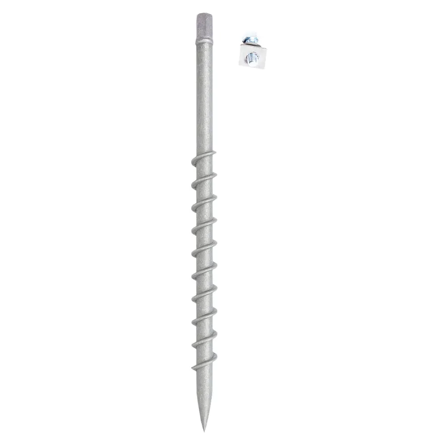 HORTUS jordskrue i galvanisert stål Ø25 x 750 mm