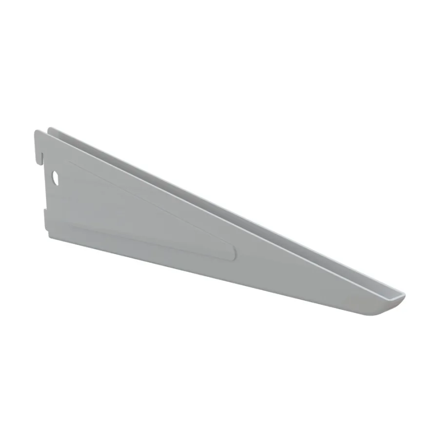 Hylleknekt til veggskinne 370 mm hvit - Integri