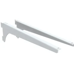 Hylleknektsett 180 mm H+V hvit - Integri