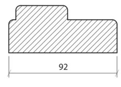 Innerdørskarm sett M9 Hvit