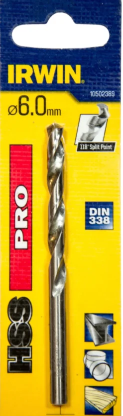 Irwin HSS Pro bor 6 mm