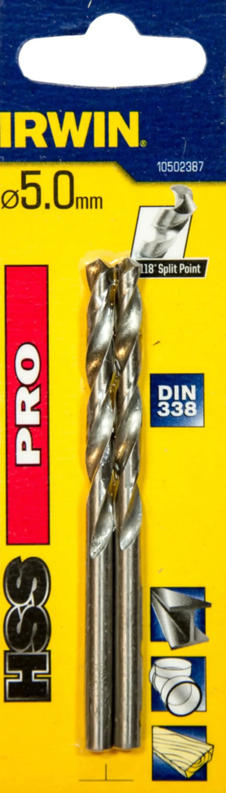 Irwin HSS Pro bor 5 mm 2 stk.