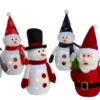 Julefigur med farget LED-lys H35 cm