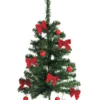 Juletre plast H60 cm m/10 LED og pynt
