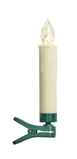 Juletrelys LED med klips 10 stk. H10,5 cm