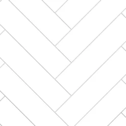 Kitchenline Kjøkkenplate White Herringbone 610 x 610 mm
