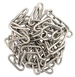 Kjetting langlenket rustfritt stål Ø3 mm x 2 meter