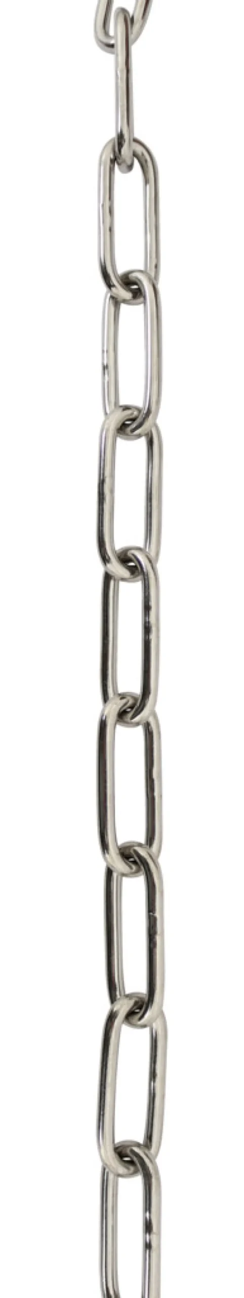 Kjetting langlenket rustfritt stål Ø3 mm x 2 meter