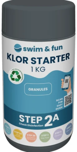 Klor Starter hurtigklor 1 kg - Swim & Fun