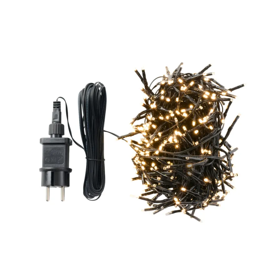 Klyngelys lyskjede 384 LED-pærer 8 meter