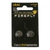 Knappcellebatteri LR44 2 stk. Firefly