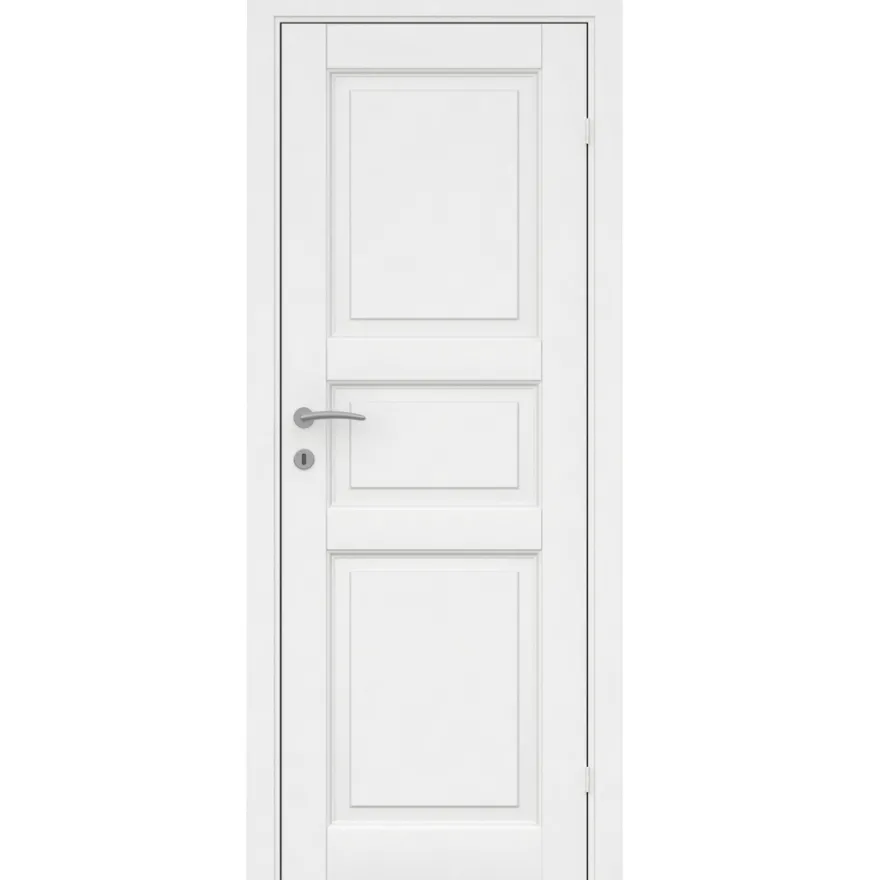 Kompakt hvitmalt dør 72,6 x 204 cm