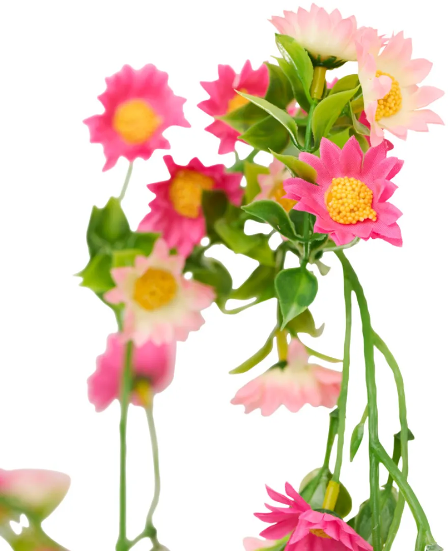 Kunstig blomsterranke rosa 210 cm