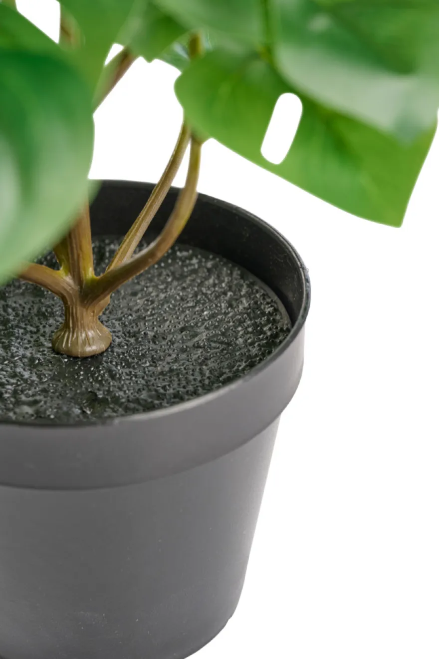 Kunstig monstera plante i potte H32 cm innendørs - Day