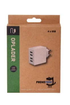 Lader med 4 USB porter