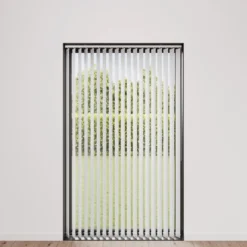 Lamellgardin hvit 100 x 250 cm