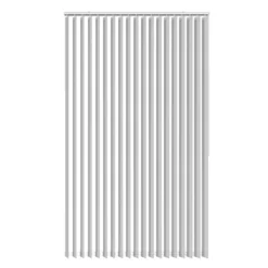 Lamellgardin hvit 100 x 250 cm