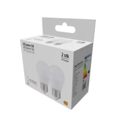 LED-kronepærer 4,9 W E27 - 2-pk.