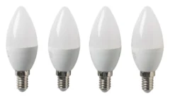 LED-pære 4-pk mignon E14 4,9 W