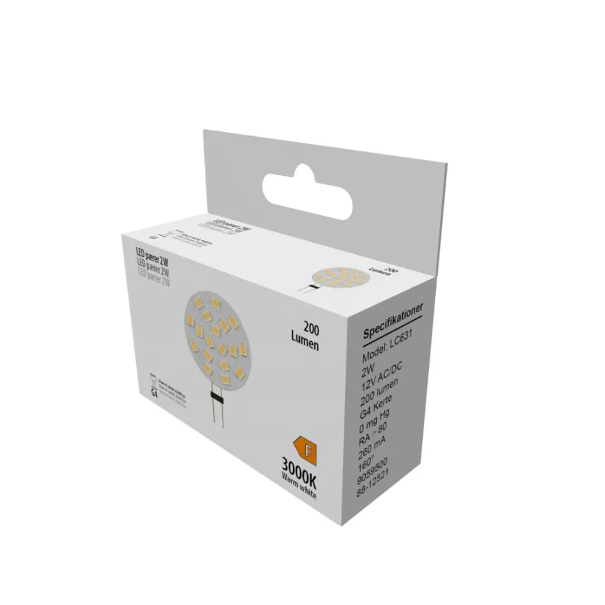 LED-stiftpære 2 W G4 - 1 stk.