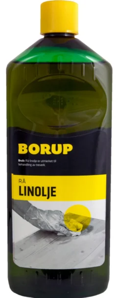 Linolje rå 1 liter - Borup