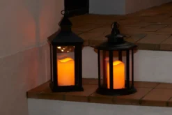 Lykt med LED kubbelys