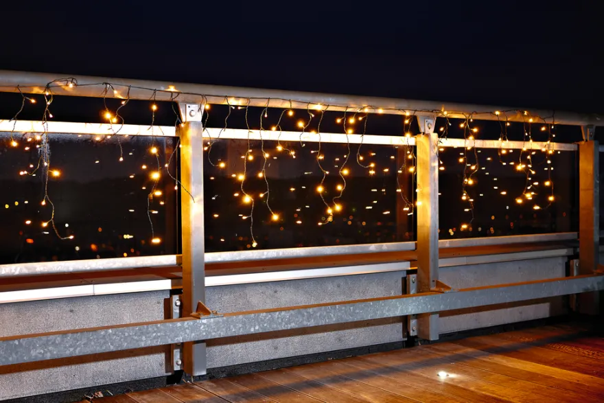 Lyskjede med 200 LED-istapper 5,85 meter