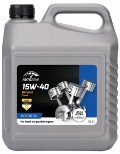Motorolje mineralsk 15W-40 - 4 liter